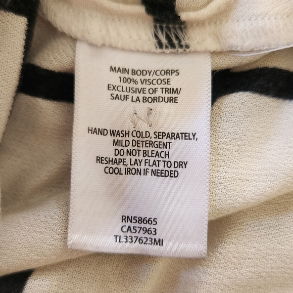 Leith Sheer Stripe Button Up Top Small - Picture 7 of 7